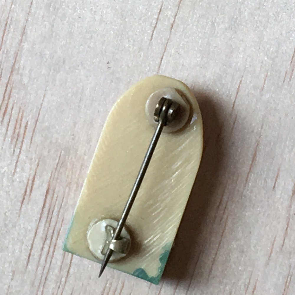 Celluloid & Rhinestone Bullet Scatter Pin VINTAGE - Picture 2 of 4